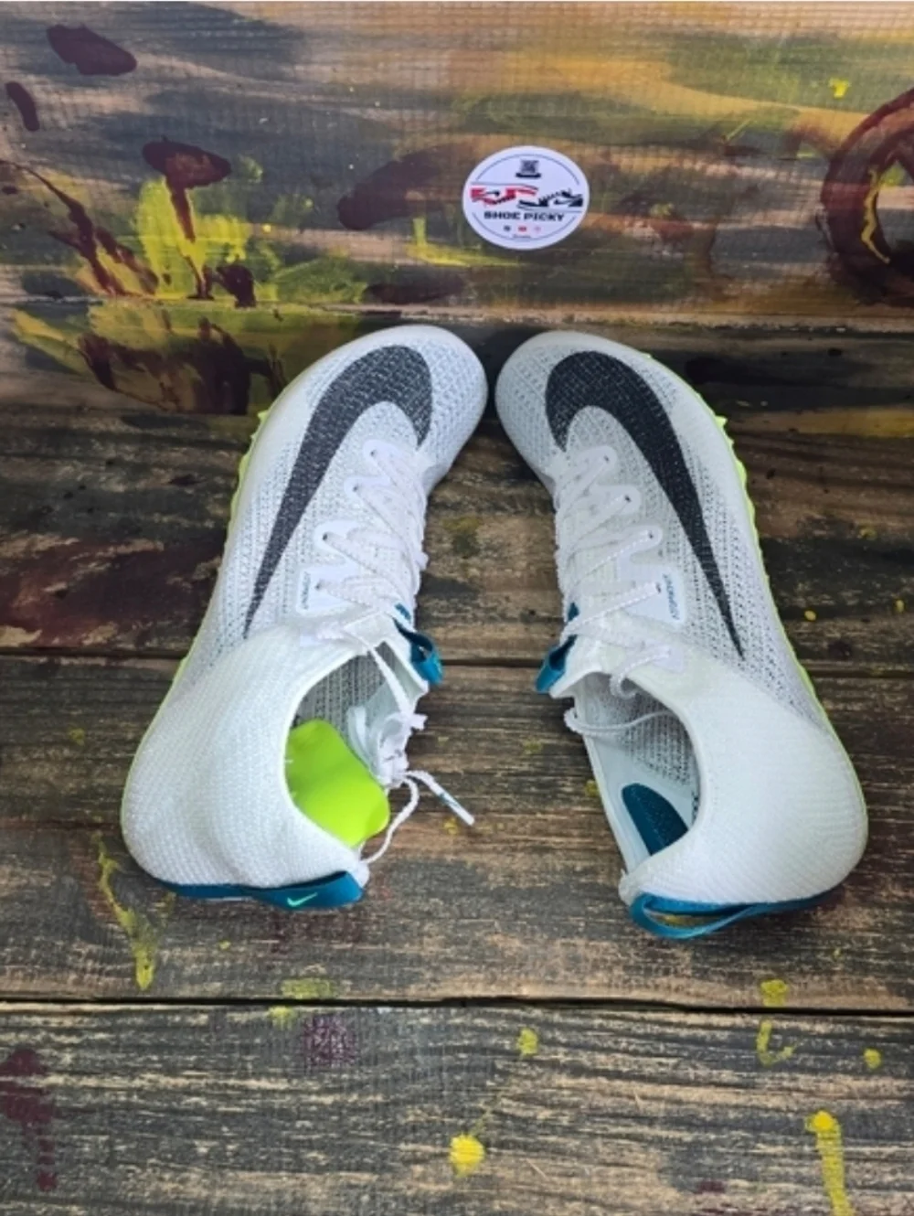 Nike Zoom Superfly Elite 2 Track Spikes White Spruce Men’s Sz 7.5 FZ9662-100 New